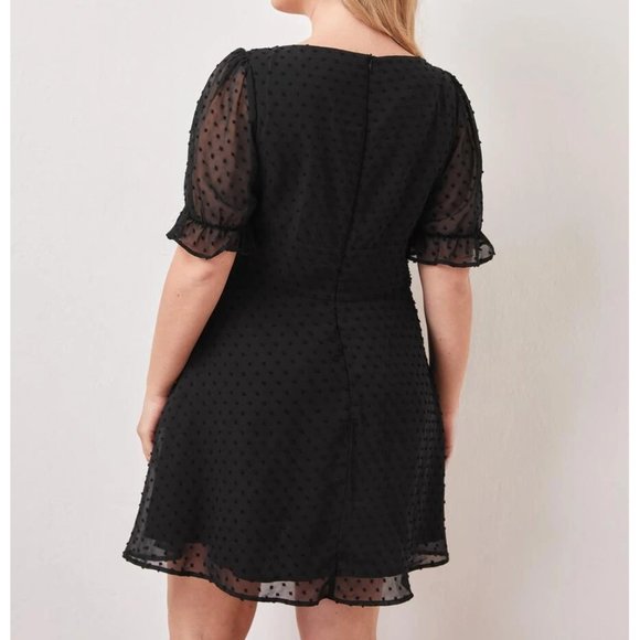 NWOT A-Line Square Neck Dress - Picture 2 of 7